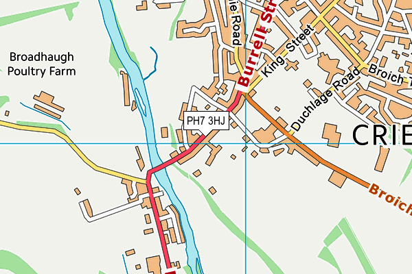 PH7 3HJ map - OS VectorMap District (Ordnance Survey)