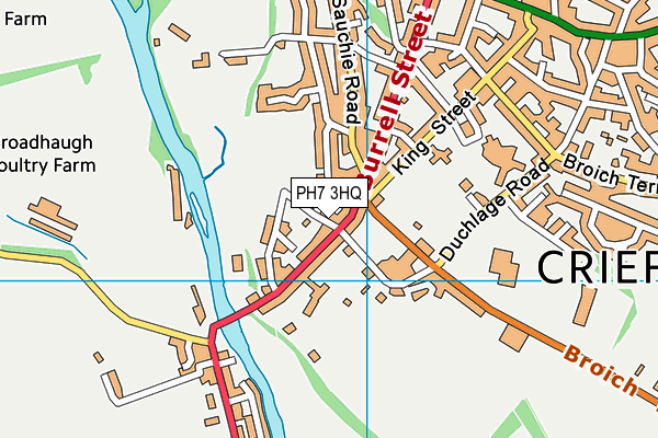 PH7 3HQ map - OS VectorMap District (Ordnance Survey)