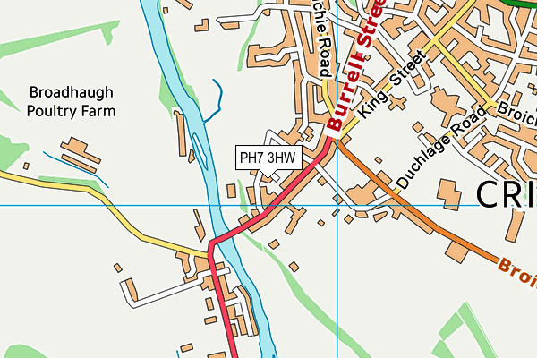 PH7 3HW map - OS VectorMap District (Ordnance Survey)