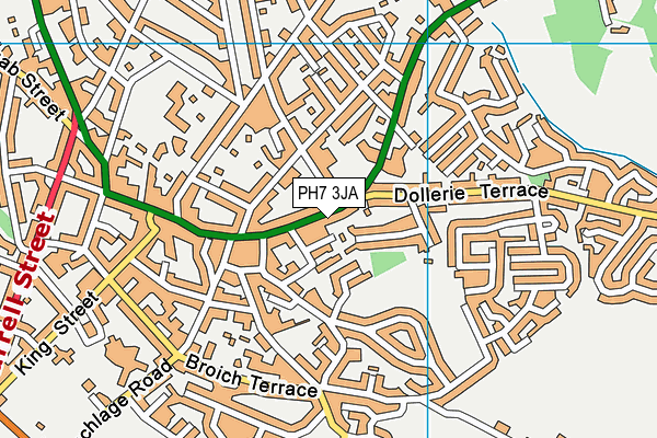 PH7 3JA map - OS VectorMap District (Ordnance Survey)