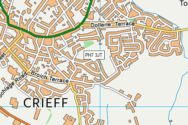 PH7 3JT map - OS VectorMap District (Ordnance Survey)