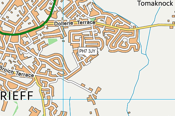 PH7 3JY map - OS VectorMap District (Ordnance Survey)
