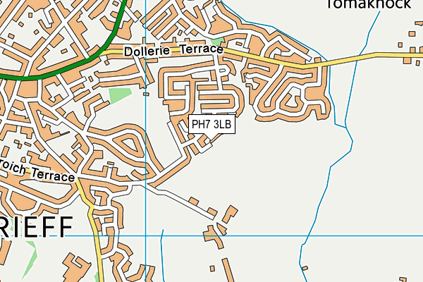 PH7 3LB map - OS VectorMap District (Ordnance Survey)