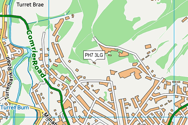 PH7 3LG map - OS VectorMap District (Ordnance Survey)