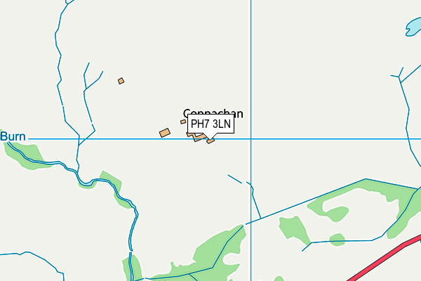PH7 3LN map - OS VectorMap District (Ordnance Survey)