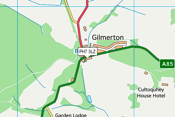 PH7 3LZ map - OS VectorMap District (Ordnance Survey)