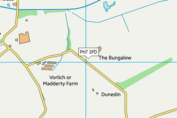 PH7 3PD map - OS VectorMap District (Ordnance Survey)