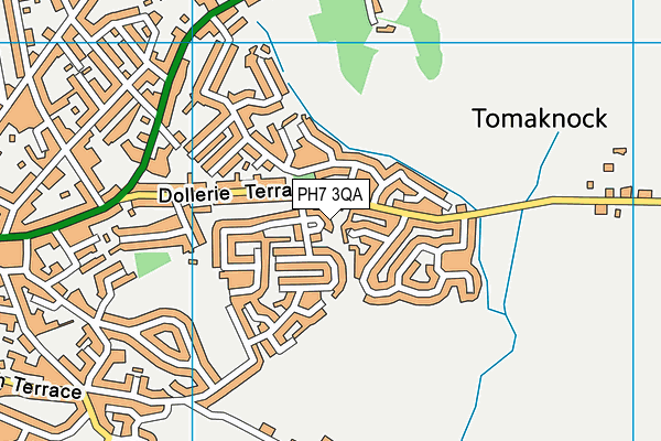 PH7 3QA map - OS VectorMap District (Ordnance Survey)