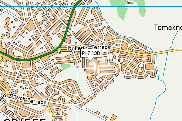 PH7 3QD map - OS VectorMap District (Ordnance Survey)