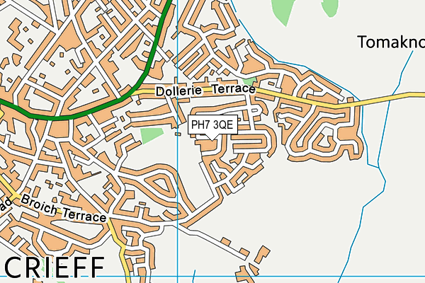 PH7 3QE map - OS VectorMap District (Ordnance Survey)