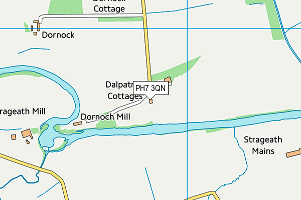 PH7 3QN map - OS VectorMap District (Ordnance Survey)