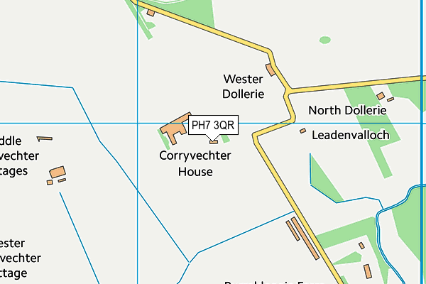 PH7 3QR map - OS VectorMap District (Ordnance Survey)