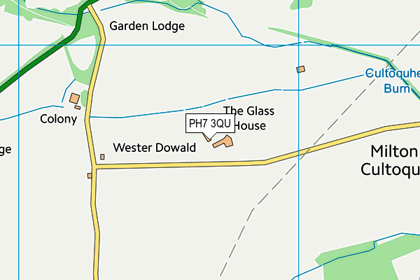 PH7 3QU map - OS VectorMap District (Ordnance Survey)