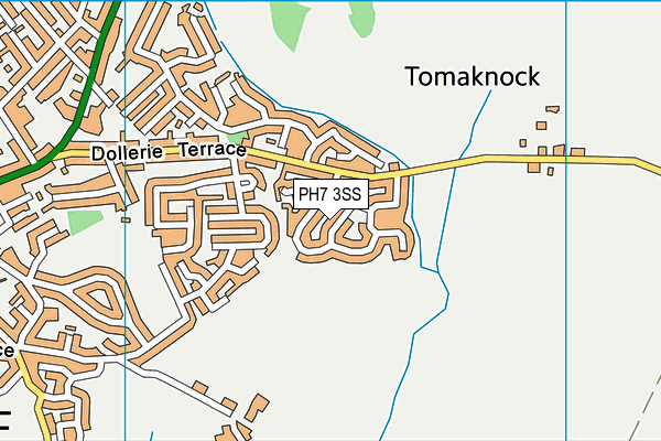 PH7 3SS map - OS VectorMap District (Ordnance Survey)