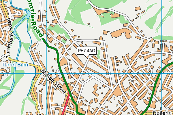 PH7 4AG map - OS VectorMap District (Ordnance Survey)