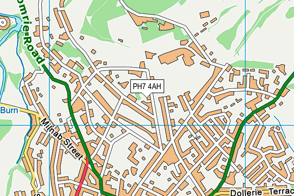 PH7 4AH map - OS VectorMap District (Ordnance Survey)