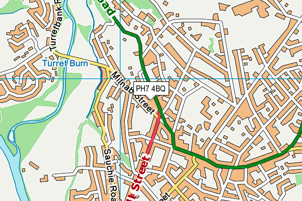 PH7 4BQ map - OS VectorMap District (Ordnance Survey)