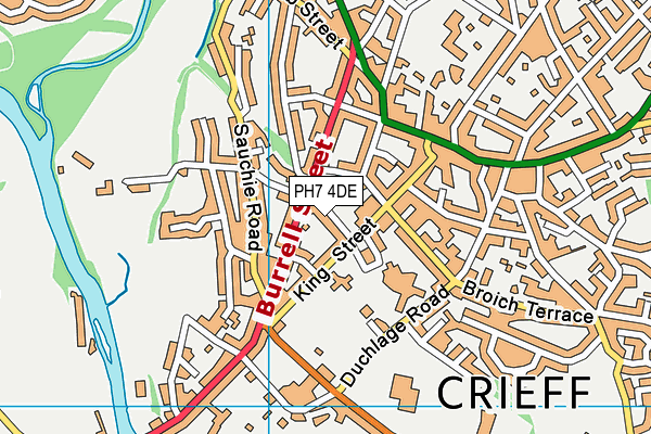 Map of MEADOW GARAGE (CRIEFF) LTD. at district scale