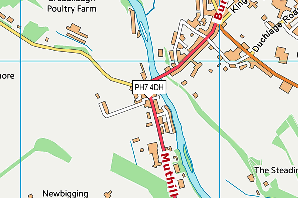 PH7 4DH map - OS VectorMap District (Ordnance Survey)