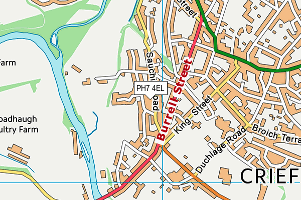 PH7 4EL map - OS VectorMap District (Ordnance Survey)