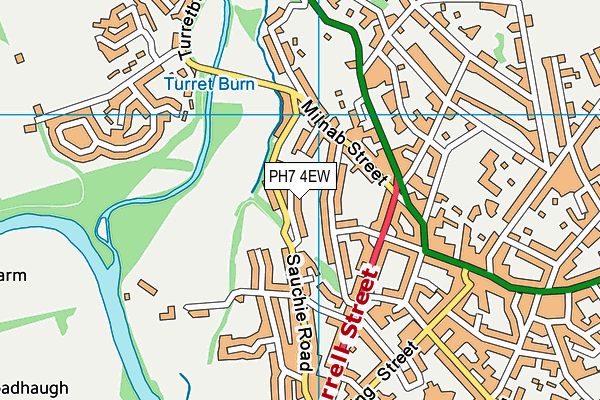 PH7 4EW map - OS VectorMap District (Ordnance Survey)