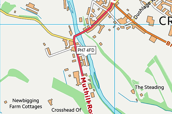 PH7 4FD map - OS VectorMap District (Ordnance Survey)