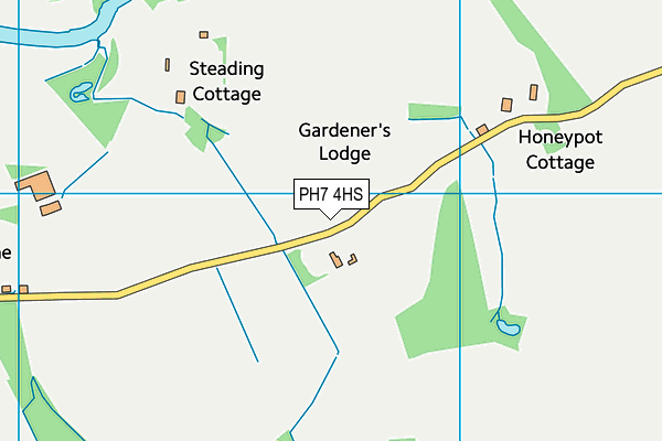 PH7 4HS map - OS VectorMap District (Ordnance Survey)