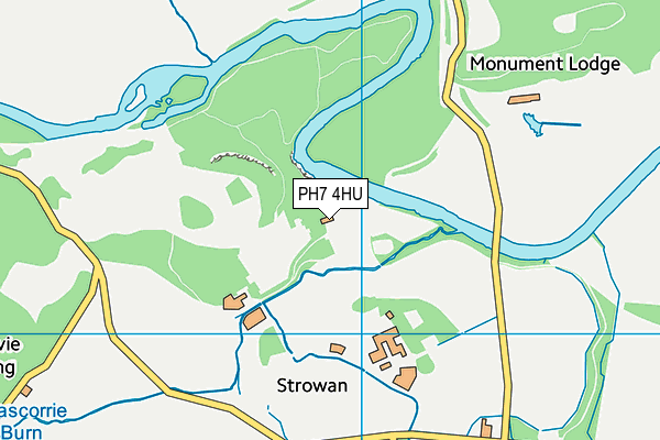 PH7 4HU map - OS VectorMap District (Ordnance Survey)