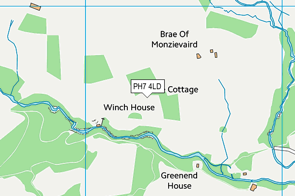 PH7 4LD map - OS VectorMap District (Ordnance Survey)