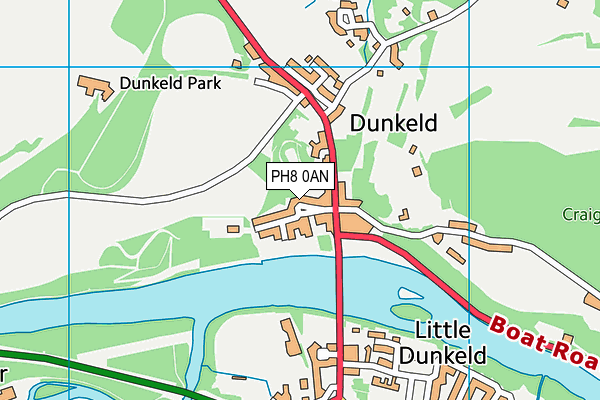 PH8 0AN map - OS VectorMap District (Ordnance Survey)