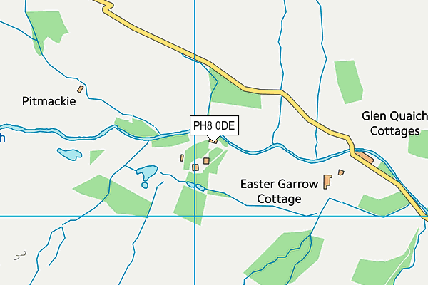 PH8 0DE map - OS VectorMap District (Ordnance Survey)