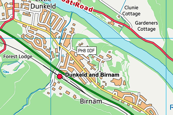 PH8 0DF map - OS VectorMap District (Ordnance Survey)