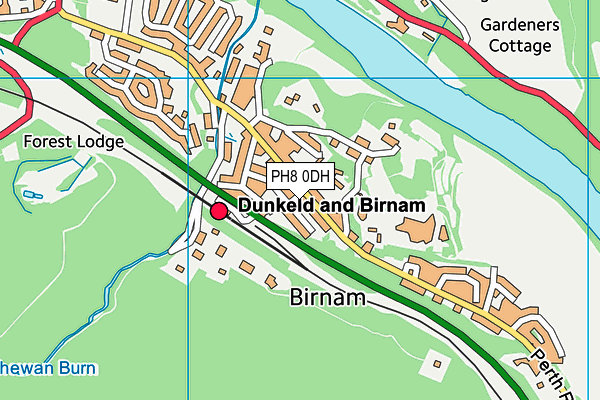 PH8 0DH map - OS VectorMap District (Ordnance Survey)