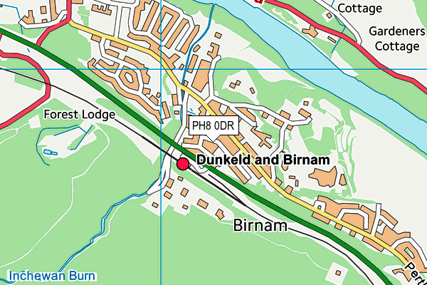 PH8 0DR map - OS VectorMap District (Ordnance Survey)