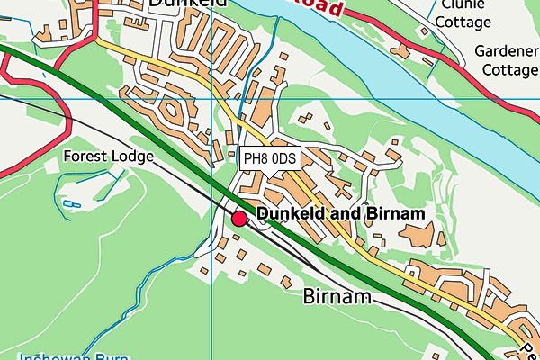 PH8 0DS map - OS VectorMap District (Ordnance Survey)