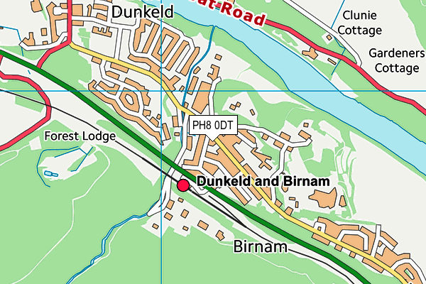 PH8 0DT map - OS VectorMap District (Ordnance Survey)