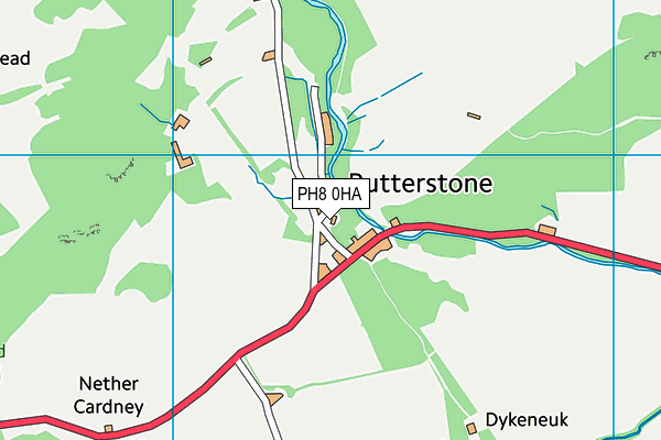 PH8 0HA map - OS VectorMap District (Ordnance Survey)