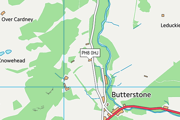 PH8 0HJ map - OS VectorMap District (Ordnance Survey)