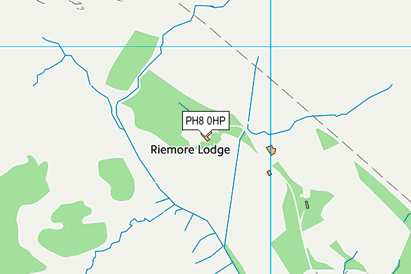 PH8 0HP map - OS VectorMap District (Ordnance Survey)