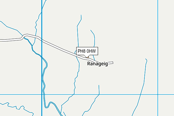 PH8 0HW map - OS VectorMap District (Ordnance Survey)