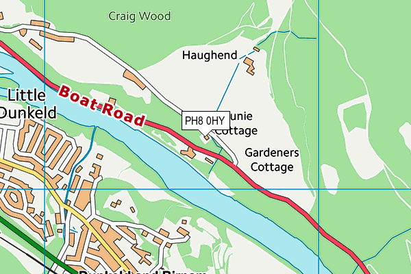 PH8 0HY map - OS VectorMap District (Ordnance Survey)