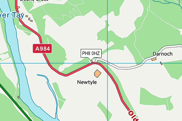 PH8 0HZ map - OS VectorMap District (Ordnance Survey)