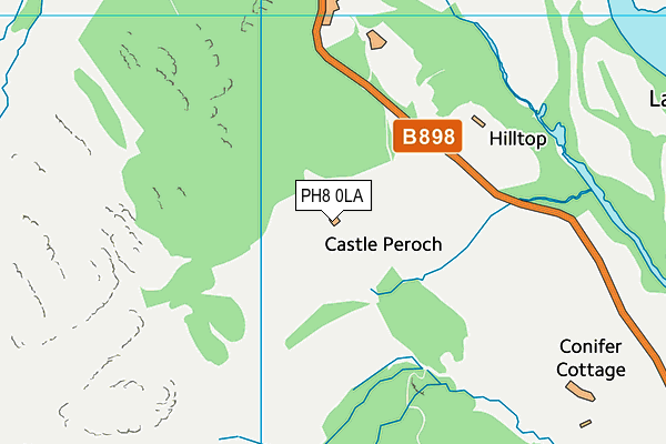 PH8 0LA map - OS VectorMap District (Ordnance Survey)