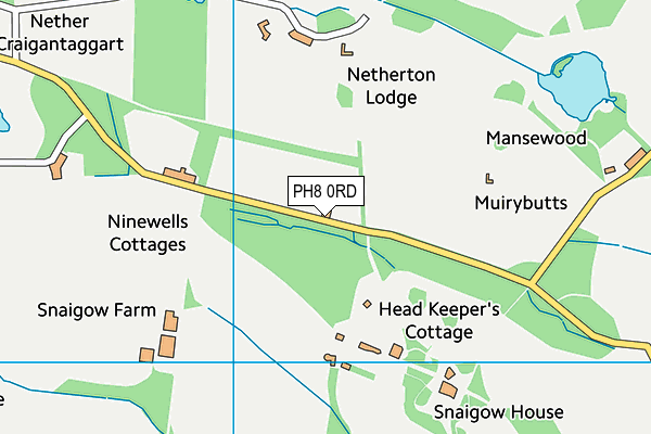 PH8 0RD map - OS VectorMap District (Ordnance Survey)