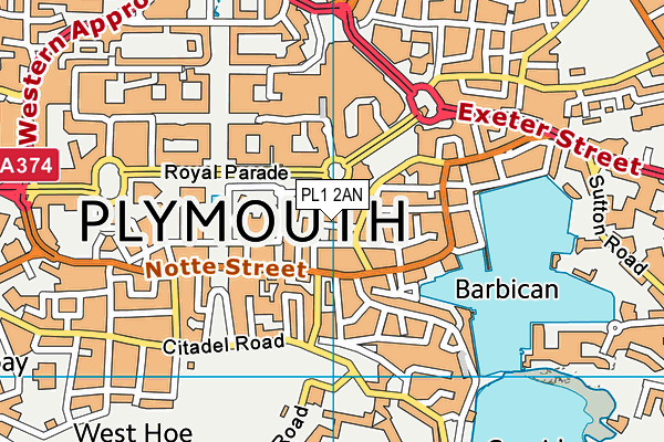 Map of DBS (FALMOUTH) LTD at district scale