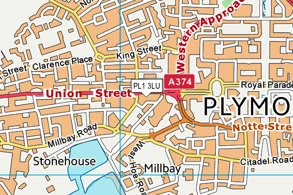 Map of PLYMOUTH JOLLOF KITCHEN COMMUNITY INTEREST COMPANY at district scale
