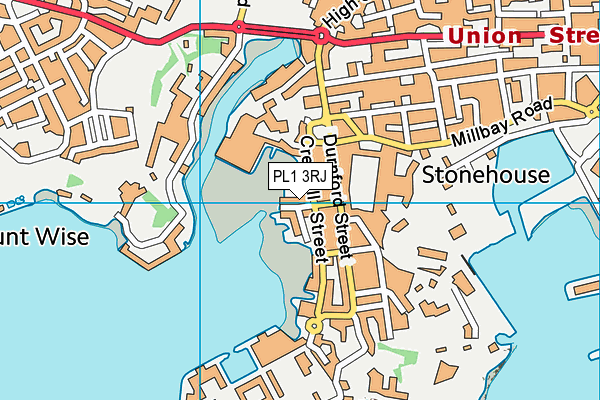 PL1 3RJ map - OS VectorMap District (Ordnance Survey)