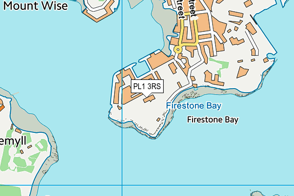 PL1 3RS map - OS VectorMap District (Ordnance Survey)