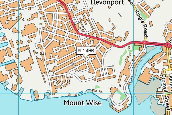 PL1 4HR map - OS VectorMap District (Ordnance Survey)