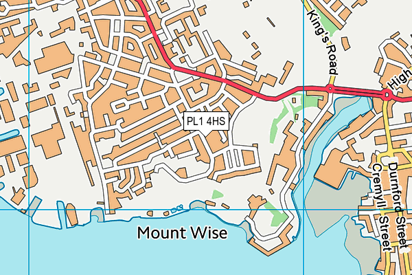 PL1 4HS map - OS VectorMap District (Ordnance Survey)